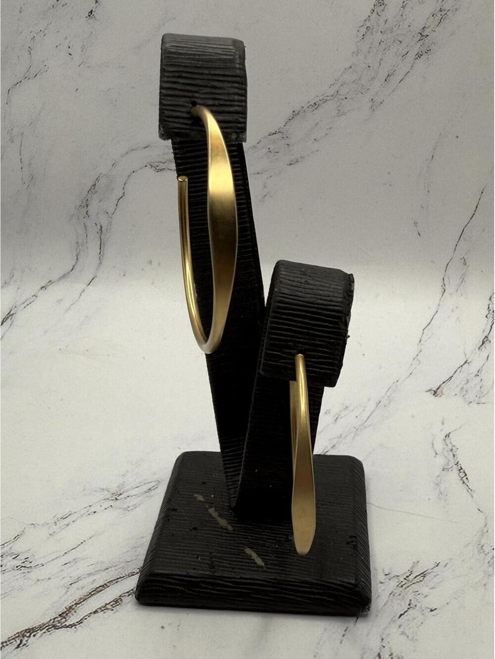 Womens Matte Gold Hoop Earrings The Circle of Life (and Style)